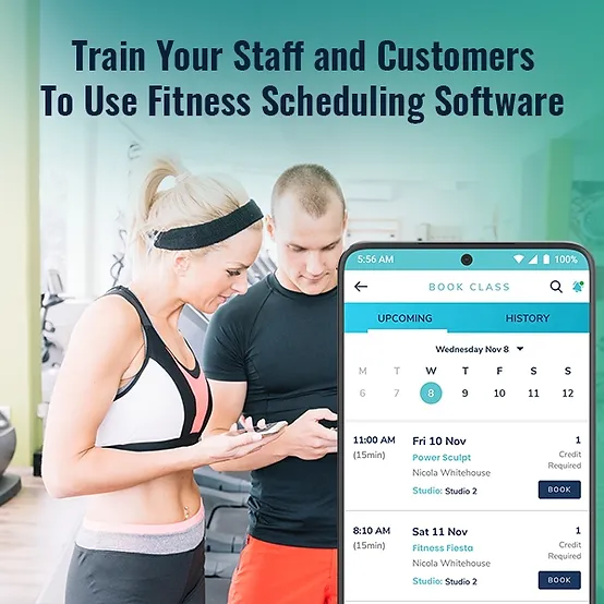 Train Your Staff and Customers To Use Fitness Scheduling Software